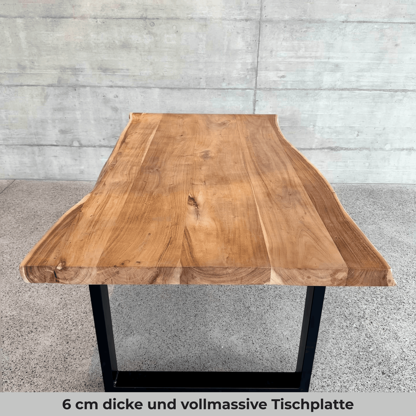 Massiver Akazienholztisch Siena