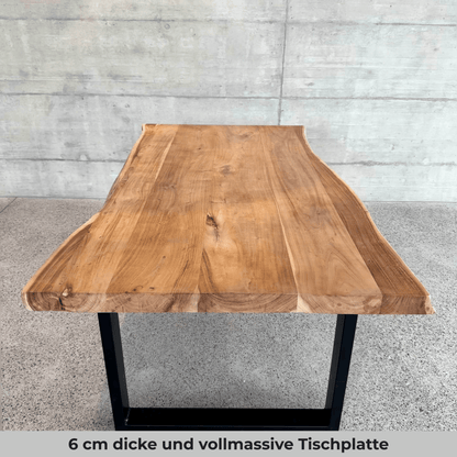 Massiver Akazienholztisch Siena